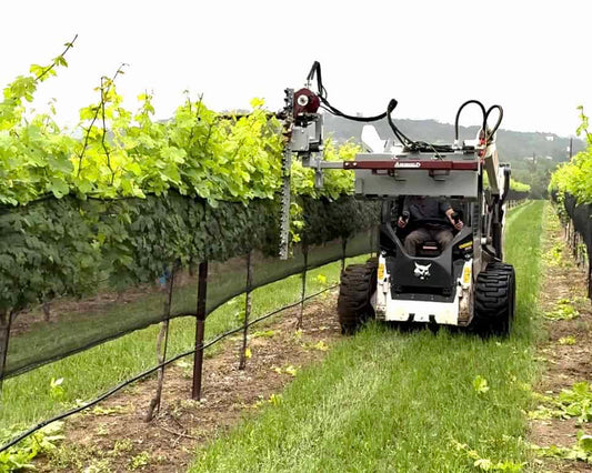 Agrishield Vine & Berry Trimmer | T3 Series | Width Range 45"-111" | Oil Flow Range 6-8 GPM | For Skid Steers