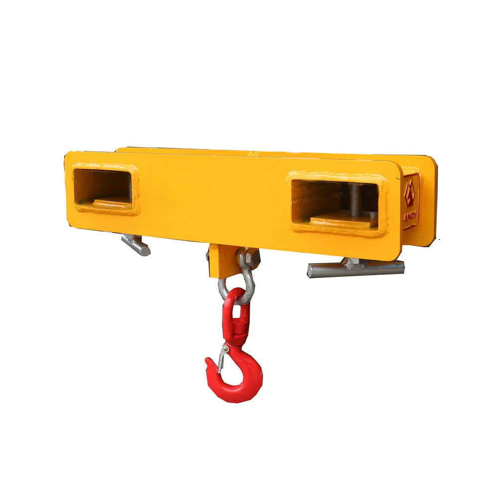Landy Attachments Crane Jibs (Fixed & Tilt) | Capacity 5500–9900 lb | Short & Long Reach | 8-30 GPM | 2-5 Tons | For Forklifts, Skid Steers & Excavators