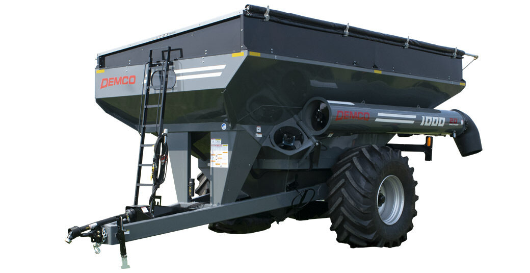 Demco Single Auger Grain Cart | Model 1000 & 1100 | Total Weight 12,920-13,110 lbs | Horsepower 175+ | For Tractors