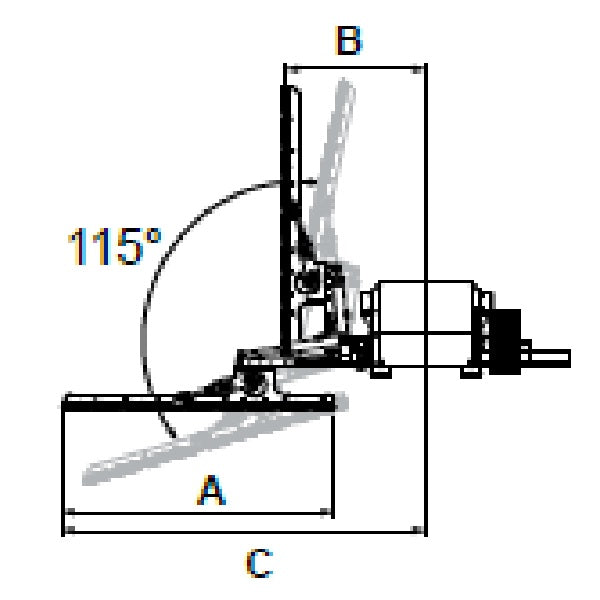 Rinieri Lopper Bush Cutter Machine BRP-X165 - BRP-X220 | 65"-87" Cutting Width for Front Loader