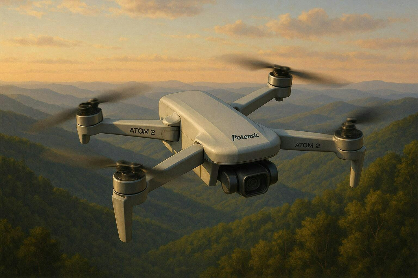 Potensic ATOM 2 Drone Expansion Kit | 8K Photo & 4K HDR Video & GPS AI Tracking | 32 Min Flight Time | 10 KM Transmission Range | For iOS 13+ & Android 7.0+