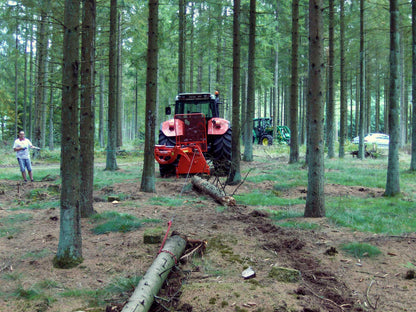 Fransgard 3-Point Hydraulic Forestry Grapple w/ PTO Winch | Model VHZ-2300 | Width 90" | 50-100 HP | For Tractors
