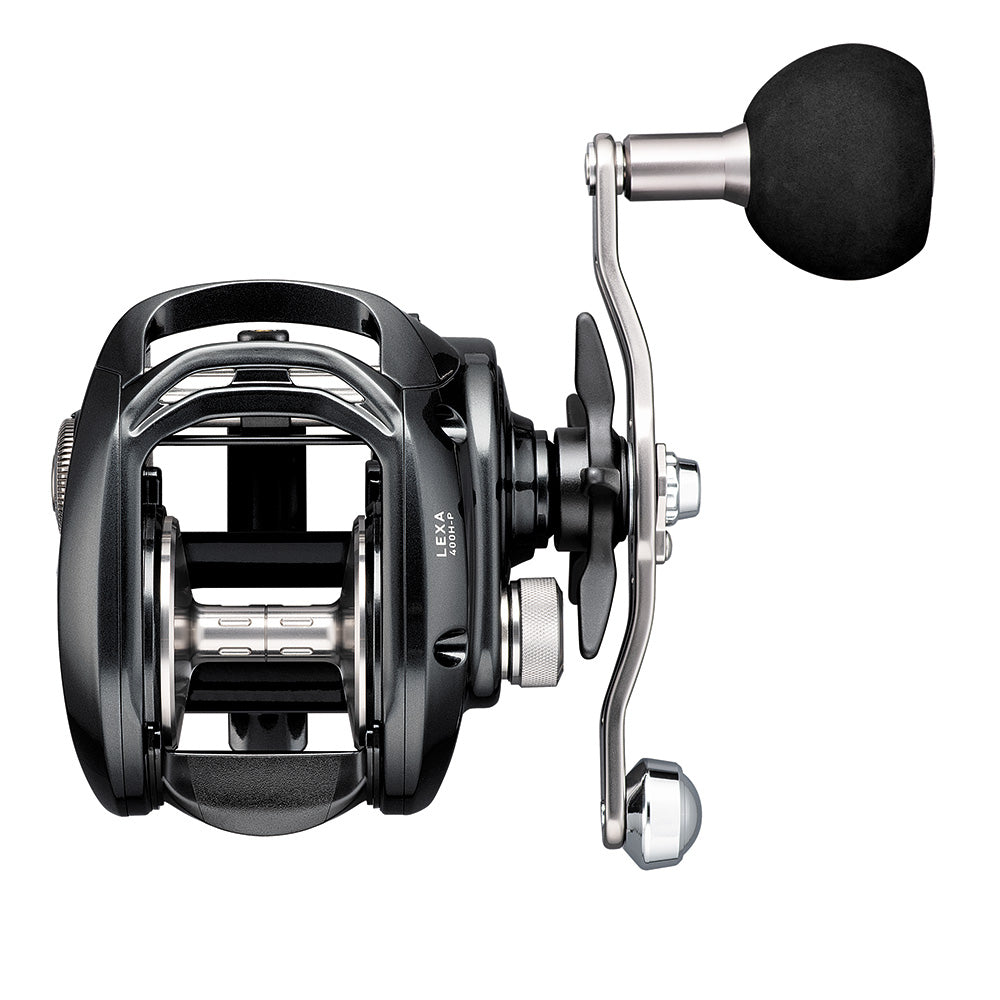 daiwa electric reel left hand Daiwa Lexa 400 Baitcasting Reel Left Hand Hyper Speed Power Handle LX400HLP – Ripping It Outdoors