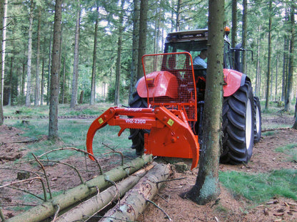 Fransgard 3-Point Hydraulic Forestry Grapple w/ PTO Winch | Model VHZ-2300 | Width 90" | 50-100 HP | For Tractors