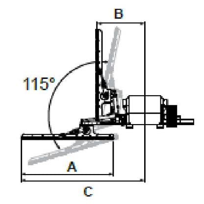 Rinieri BRP Lopper – Bush Cutter Machine | 59" - 79" Cutting Width for Front Loader