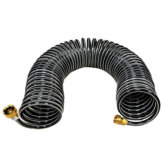 Trident Marine Coiled Wash Down Hose w/Brass Fittings - 50 [167-50]