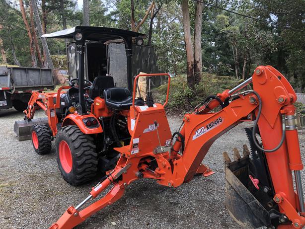 Kioti KB2465 Backhoe Attachment | 76” Digging Depth | 180° Swing Arc, Compatible With CX2510 Series