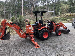 KIOTI Backhoe | Model KB2465 | Dig Depth 76.3" |  Bucket Force 2,817 lb | For CX2510 Series Tractors