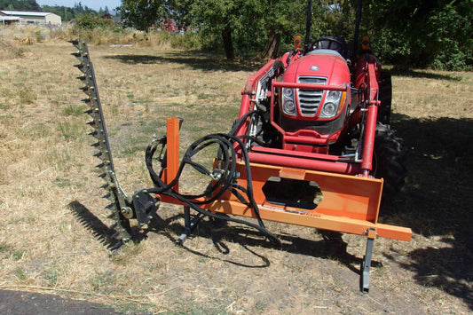 Farmer Helper | 6’ Hydraulic SkidSteer Sickle Brush Mower | Model FH-CHJ180 | 71" Cutting Bar | Hydraulic Flow 8 To 11 GPM | For Skid Steers