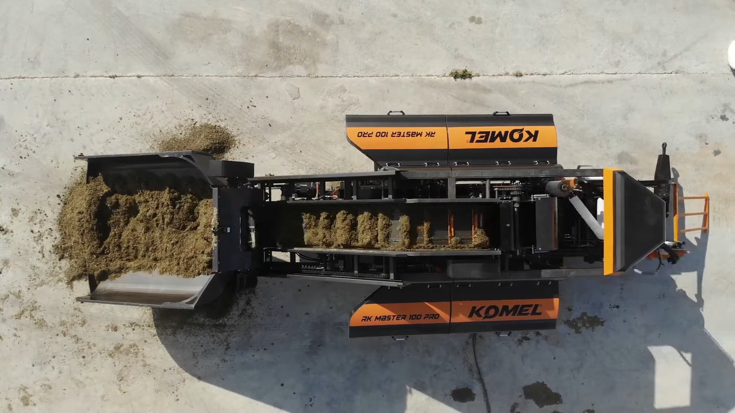 Komel RK Master 100 PRO Round Baler | Bale Width 23.6" inches | Engine Horsepower 25-75 HP | For Tractors & Electric Systems