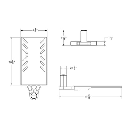 TACO ShadeFin Mini Swivel Seat Mount [T10-4000-13]