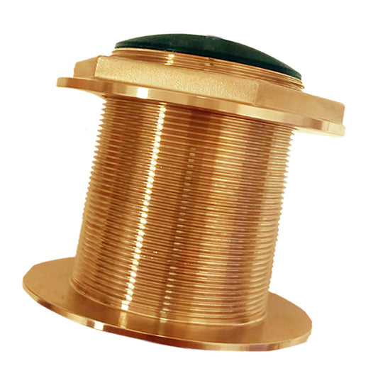 SI-TEX Bronze Low-Profile Thru-Hull Medium-Frequency CHIRP Transducer - 1kW, 0 Tilt, 85-135kHz [BT87M1KW-00]