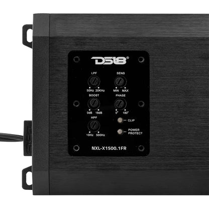 DS18 NXL 1-Channel Full-Range Class D Marine/Powersports Amplifier - 1500W RMS, 1-Ohm [NXL-X1500.1FR]