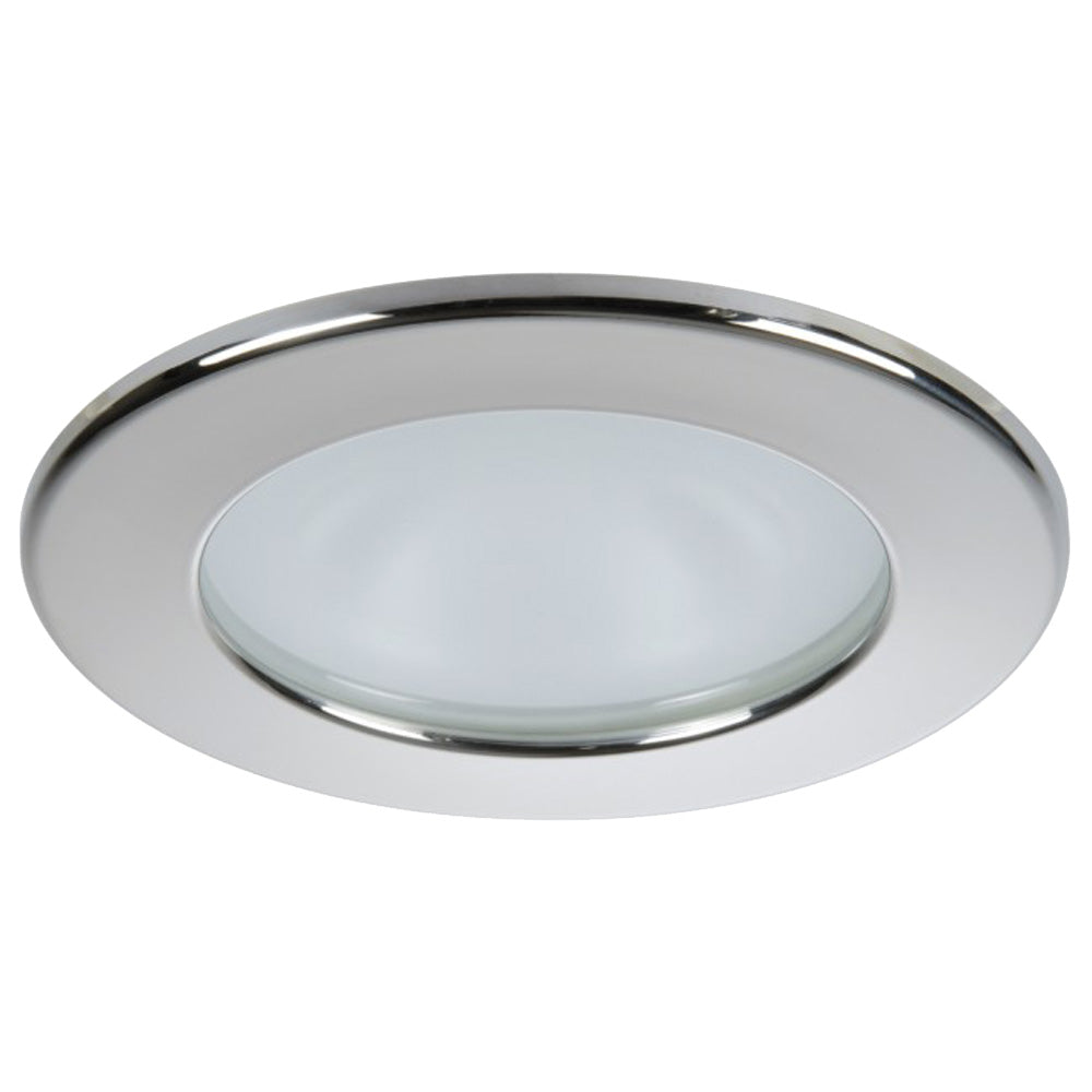 Quick Kai XP Downlight LED - 6W, IP66, Spring Mounted - Round Stainless Bezel, Round Warm White Light [FASP2492X12CD00]