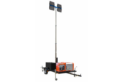 Larson Electronics 1920 Watt High Output LED Light Plant - 7KW Kubota Genset - Pneumatic Mast - 150 Gallon Fuel Tank