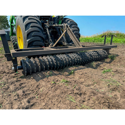 Field Tuff 72" 3-Point Cultipacker – 31 Cast Iron Wheels & Category 1 Hitch | Horsepower 25–45 HP | For Tractors