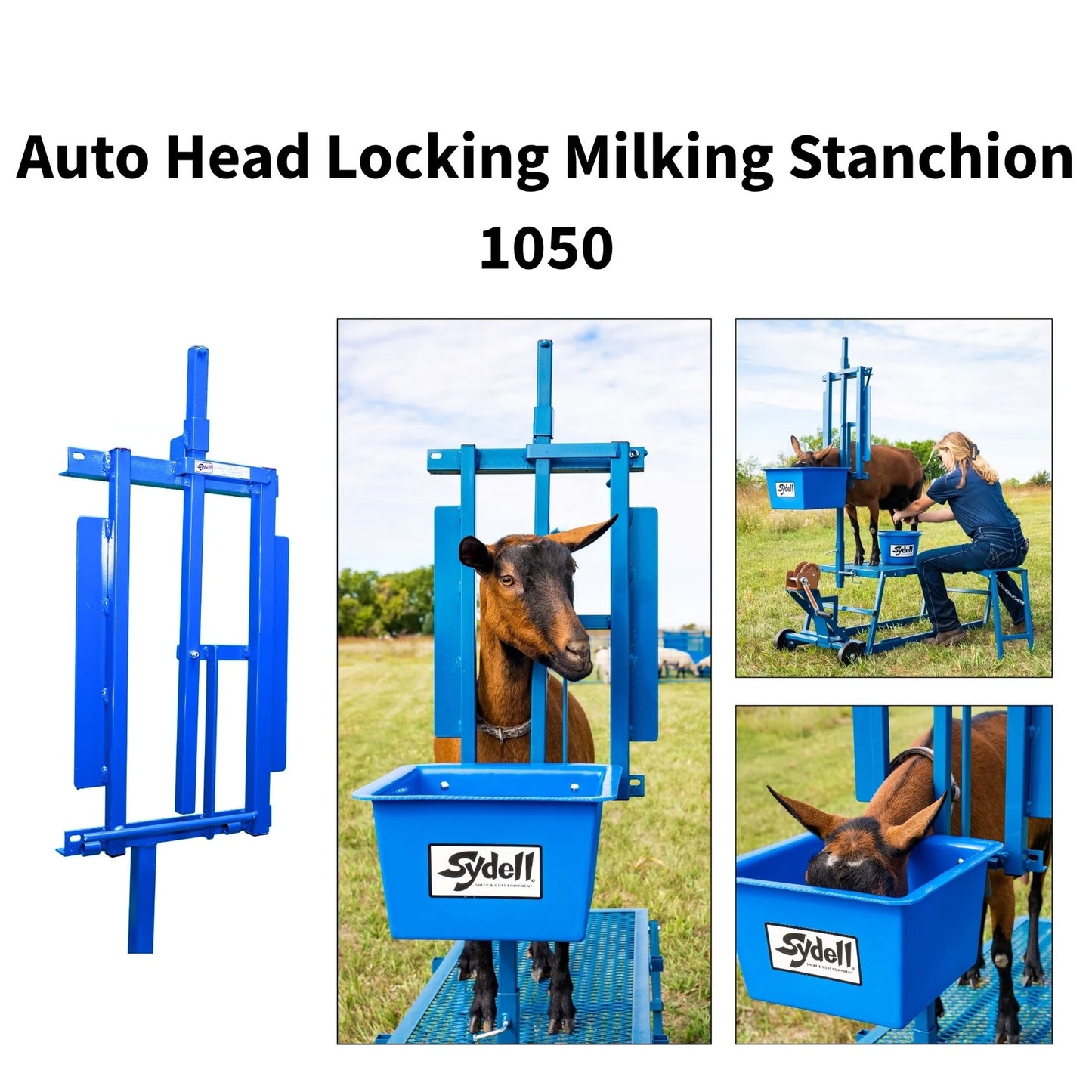 Sydell Milking Stanchion Only For Sheep & Goats | #1050 | 7.5" Width | Dairy & Livestock Pens