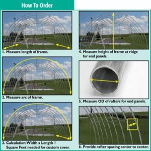 FarmTek ClearSpan Tan Custom Poly Cover For Greenhouse | 12.5 oz & 22 oz | UV-Resistant & Flame-Resistant