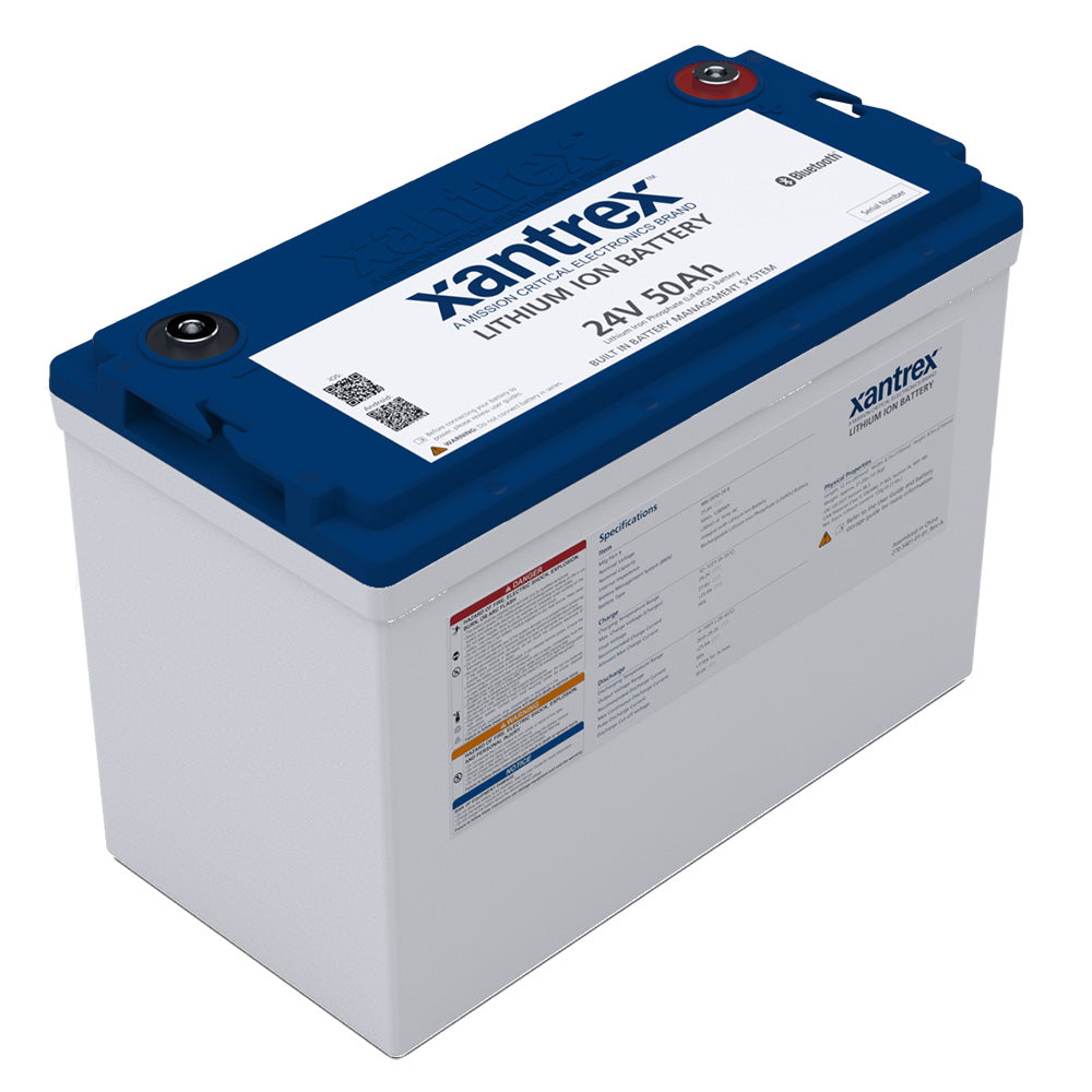 Xantrex 24V 50Ah Lithium-Ion Battery LiFePO4 Group 31 Compact High-Cycle Battery