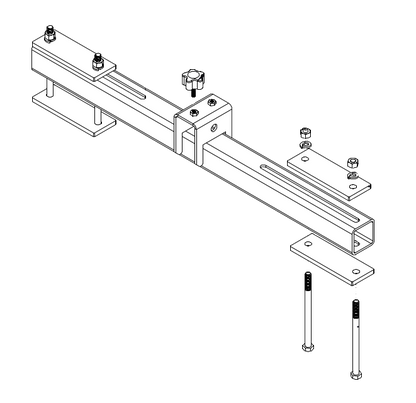 Umount Z-Turn & Stand-On Mower Mount 36″ | 3/8″ Thick Steel Plates | Caster Arms