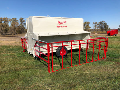 Global Equipment Apache Palco Cattleboss Creep Feeder | Length 8' - 21' | Capacity 1,500 - 19,500 lbs | Stationary & Portable | For Daily Feeding Pressure