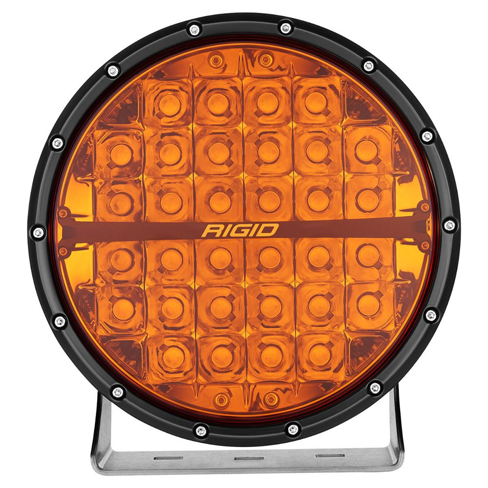 RIGID Industries 360-Series Amber Pro 9" Offroad Spot Beam w/Amber Backlight Pod - Single [36522]