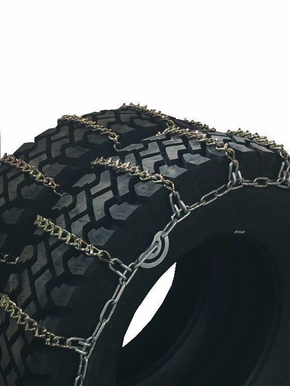 Kinedyne Grip Link Tire Chains | 15402PK | Tire Size 11 x 22.5 | Dual-Triple V-Bar Cross Chain | For Heavy-Duty Highway Truck Drive Tires & Extreme Winter Traction