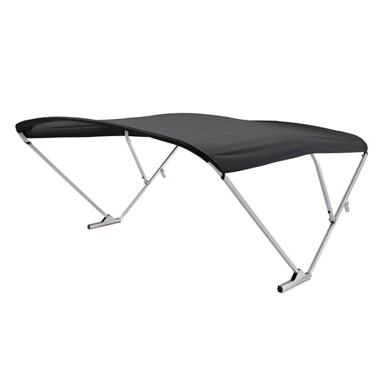 SureShade Power Bimini - Clear Anodized Frame - Black Fabric [2024050714]
