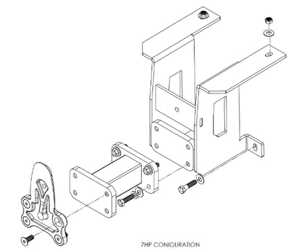 Umount Cub Cadet – 500L , 700L , 900L Mount | 5.5” Extender | Bolt-On Installation | Complete Kit For Installation