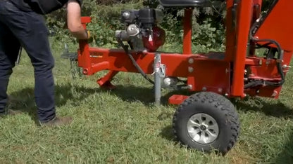 HitchDoc DirtMaster Towable Backhoe | Model KW55 | Digging Depth 78” inches | Horsepower 8.4 HP | For ATVs, UTVs & Small Utility Vehicles