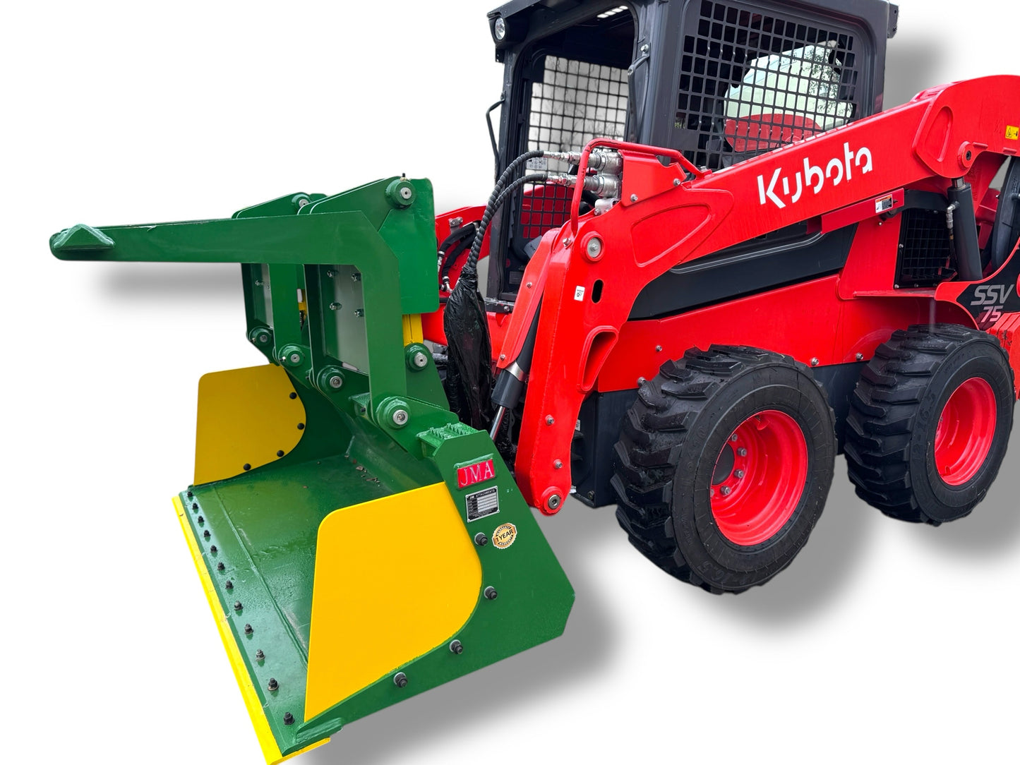 JMA Attachments Heavy Duty Grapple Bucket | With Reversible Bolt-On Cutting Edge | Grapple Bucket Width 72" inches | For Skid Steers