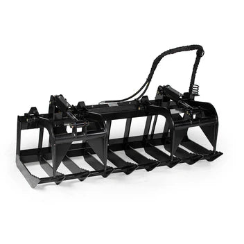 Titan Attachments Standard Root Grapple Bucket | Overall Width 60", 72" Inches | Hydraulic Flow 11-16 GPM | Horsepower 30-50 HP | For Skid Steer & Tractor