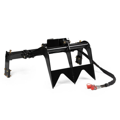 Titan Attachments Bolt-On Grapple | Adjustable 48″–84″ Width | 30″ Jaw Opening | 3,000 PSI Cylinder | 10–20 GPM | For Skid Steer