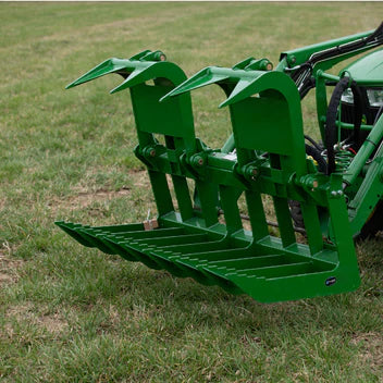 Titan Attachments Root Grapple Bucket | Standard Series | Overall Width 60", 72" Inches | Horsepower 30-60 HP | For Tractors