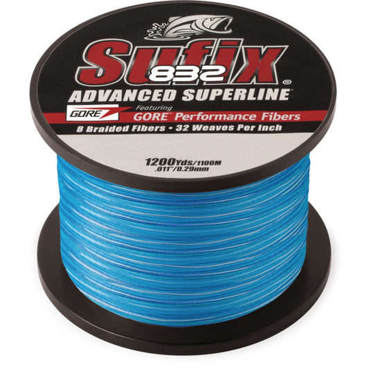 Sufix 832 Advanced Superline Braid - 80lb Test - 1200yds - Coastal Camo [660-380CC]