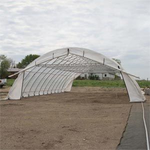 FarmTek GrowSpan Rolling Premium High Tunnel Greenhouse System