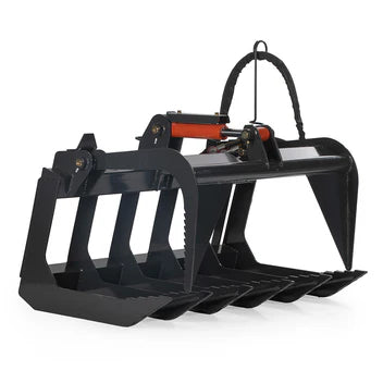 Titan Attachments Root Grapple Bucket | Grade 50 Economy | Overall Width 48" & 60" Inches | Hydraulic Flow 11-16 GPM | For Skid Steers