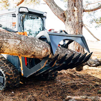 Titan Attachments Root Grapple Bucket | Grade 50 Economy | Overall Width 48" & 60" Inches | Hydraulic Flow 11-16 GPM | For Skid Steers