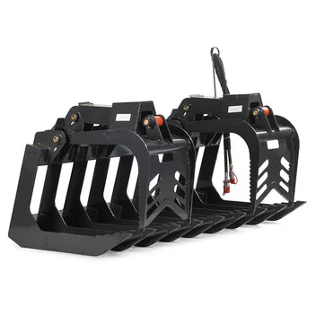 Titan Attachments Root Grapple Bucket | Grade 50 Standard Series | Overall Width 60" & 72" | Hydraulic Flow 11-20 GPM | For Skid Steer