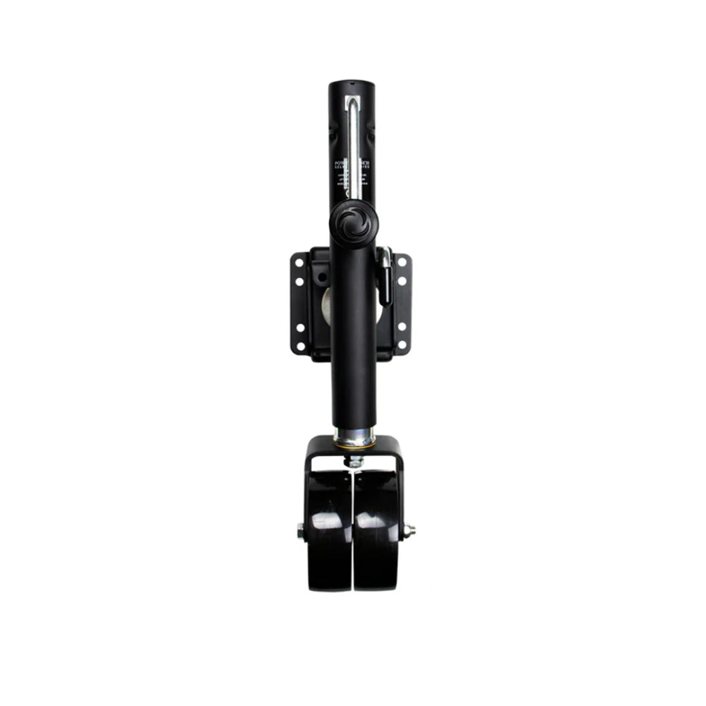 Powerwinch Select Series Jack - 1500lb, Weld-On, Double Wheel, Carbon Black [21400-J-1500-W2-B-R]