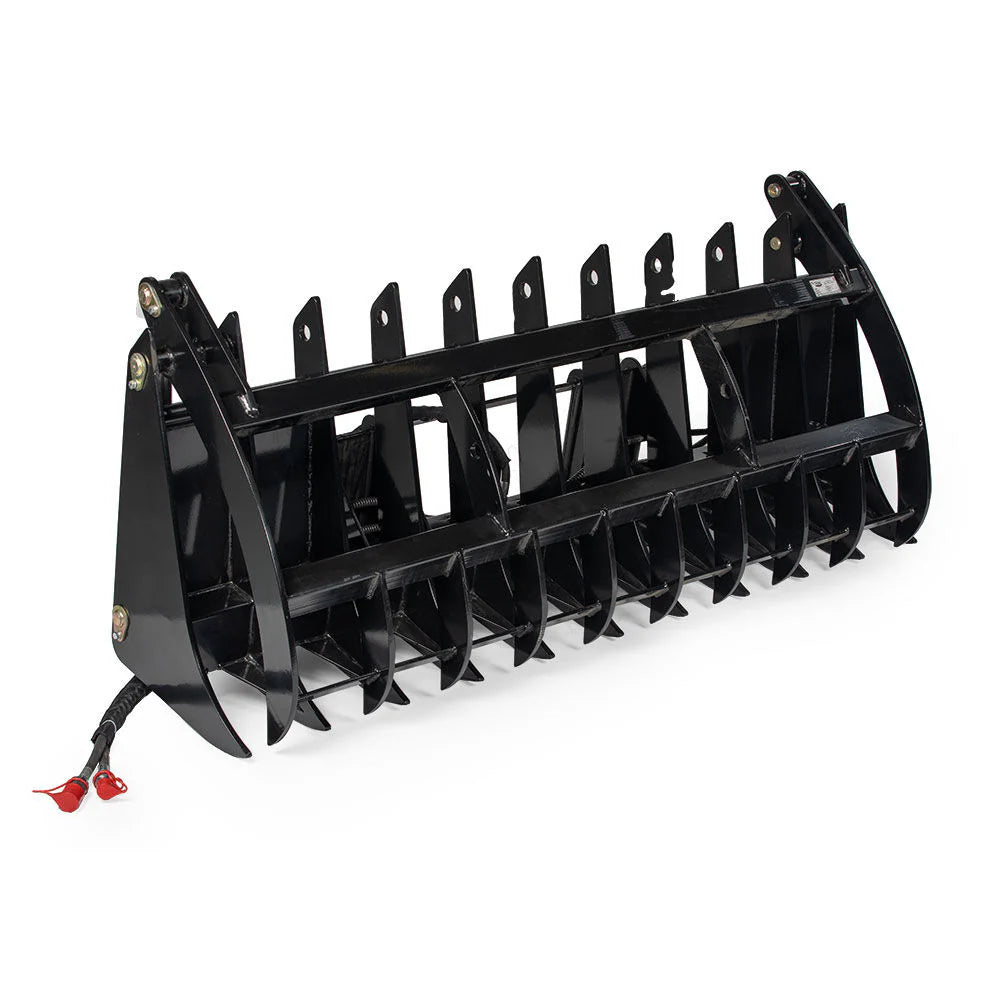 Titan Attachments 60"- 84” Skid Steer Root Grapple Rake Attachment