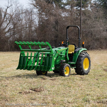 Titan Attachments Root Grapple Rake | 60" Width | Heavy-Duty Steel | Loader Rated Capacity 0.7 To 1.5 Tons | Weight 0.2 To 0.41 Tons | Fits John Deere Loaders