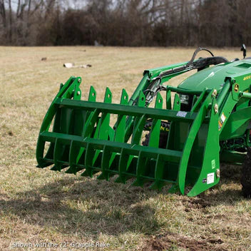 Titan Attachments Root Grapple Rake | Overall Width 60" & 72" inches | Horsepower 40-75 HP | For Tractors