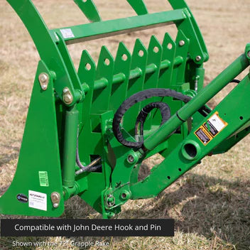 Titan Attachments Root Grapple Rake | Overall Width 60" & 72" inches | Horsepower 40-75 HP | For Tractors