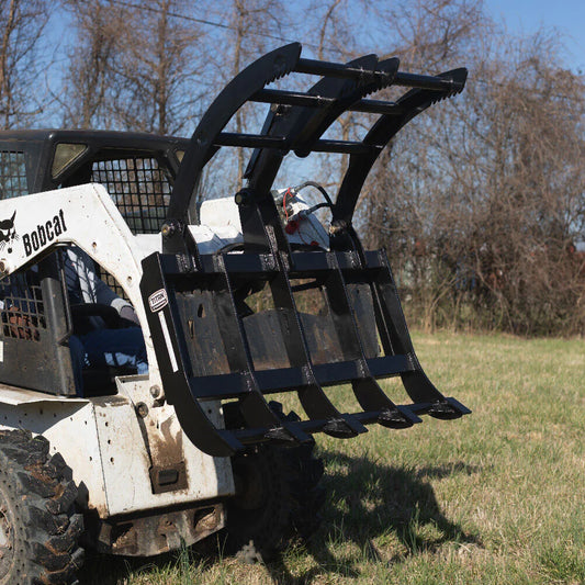 Titan Attachments Economy Root Grapple Rake | Width 48" inches | Hydraulic Flow 11-16 GPM | For Skid Steers