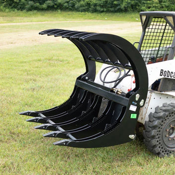 Titan Attachments Extreme Root Grapple Rake | Overall Width 60", 72" & 84" | Horsepower 50-90 HP | Hydraulic Flow 12-20 GPM | For Skid Steer & Tractor Loaders