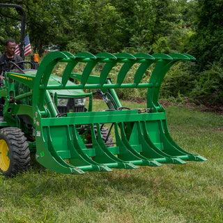 Titan Attachment Heavy-Duty Root Grapple Rake | Working Width 60"-84" inches | Horsepower 60-90 HP | For Tractors