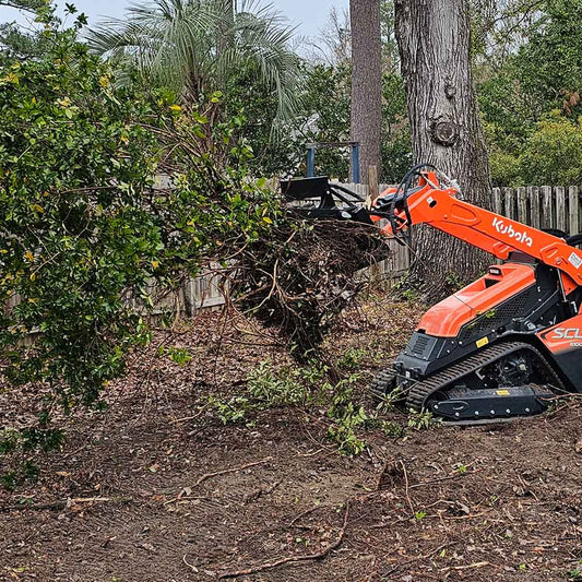 Titan Attachments Root Grapple | 42" Width | 24" Jaw Opening | Skeleton Bottom | 6–12 GPM Oil Flow | For Mini Skid Steers