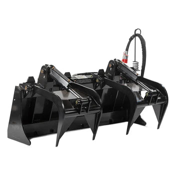 Titan Attachment Manure Tine Grapple Bucket | Overall Width 60" & 72" inches | Hydraulic Flow 11-20 GPM | For Skid Steer