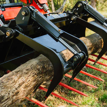 Titan Attachment Manure Tine Grapple Bucket | Overall Width 60" & 72" inches | Hydraulic Flow 11-20 GPM | For Skid Steer